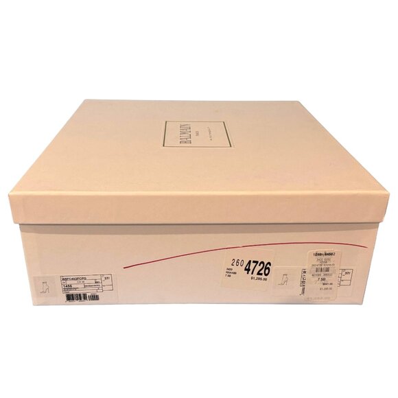 Brand New Balmain Fay Leather and Sequin Ankle Bootie in Black and Bronze - Picture 13 of 13